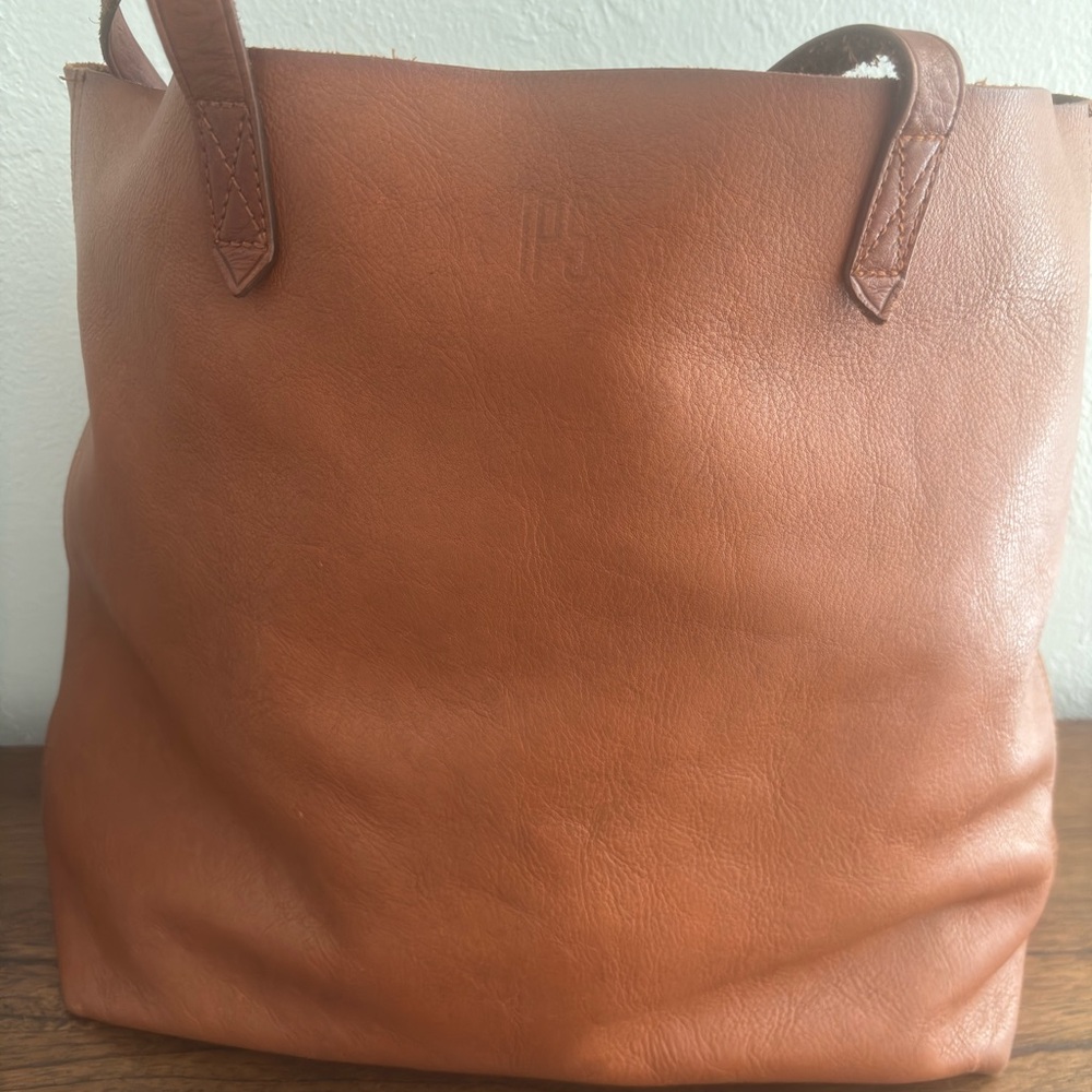 Madewell Brown Leather Tote Bag
